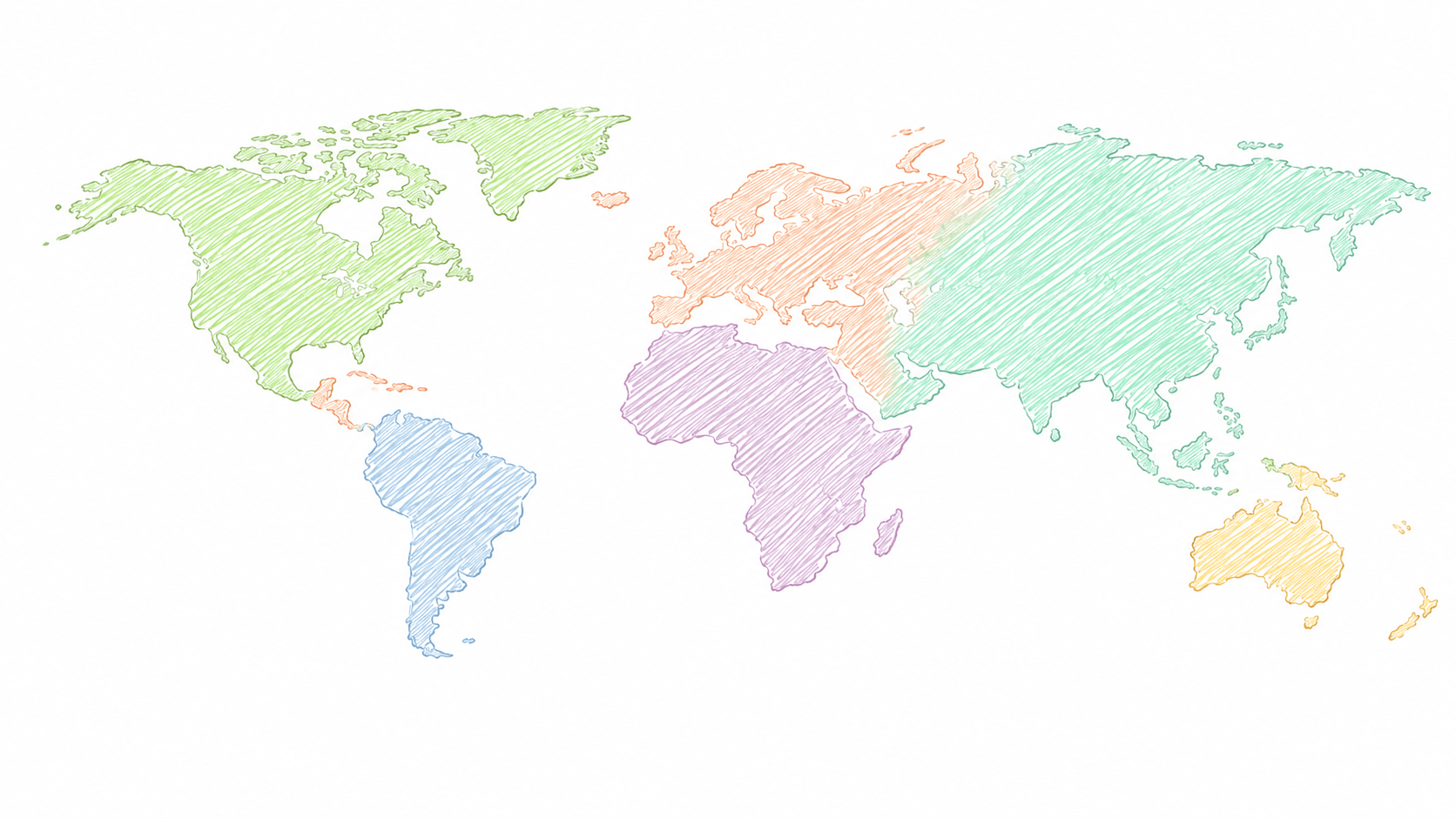 絵本が届いている世界地図